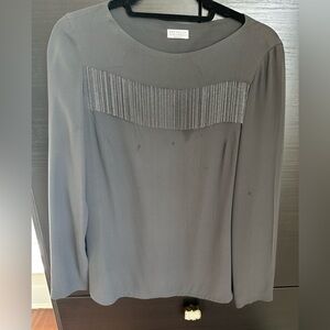Brunello Cucinelli Charcoal Blouse